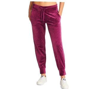 DKNY Sport velour logo-print joggers
